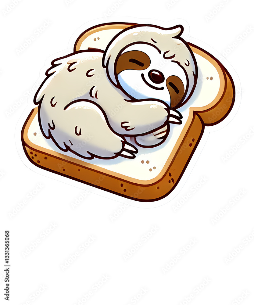 Naklejka premium illustration of bread and cheese