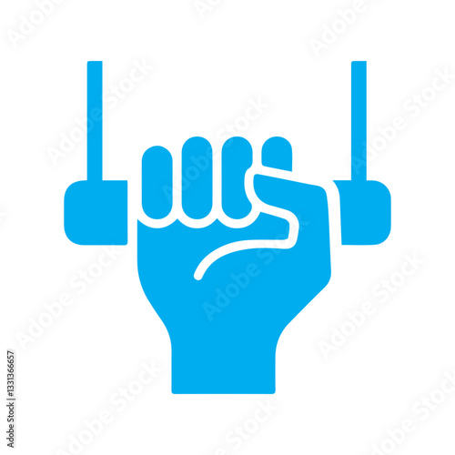 bus hanger blue icon