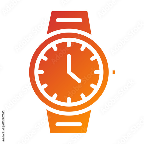 Vector Design Wristwatch Icon Style