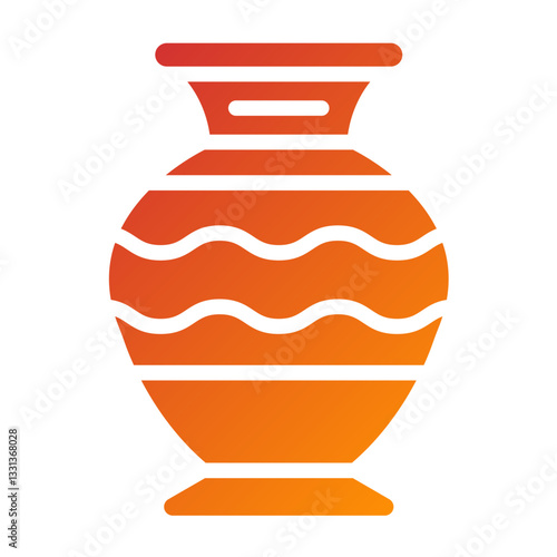 Vector Design Vase Icon Style