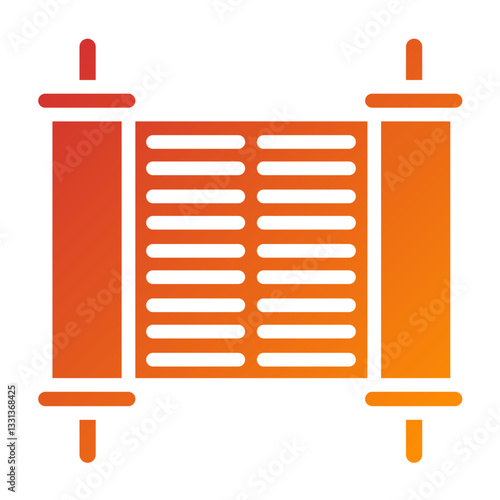 Vector Design Torah Icon Style
