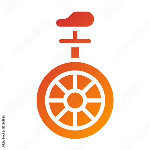 Vector Design Monocycle Icon Style
