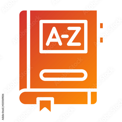 Vector Design Dictionary Icon Style