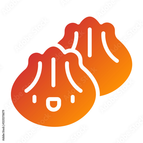 Vector Design Dumplings Icon Style
