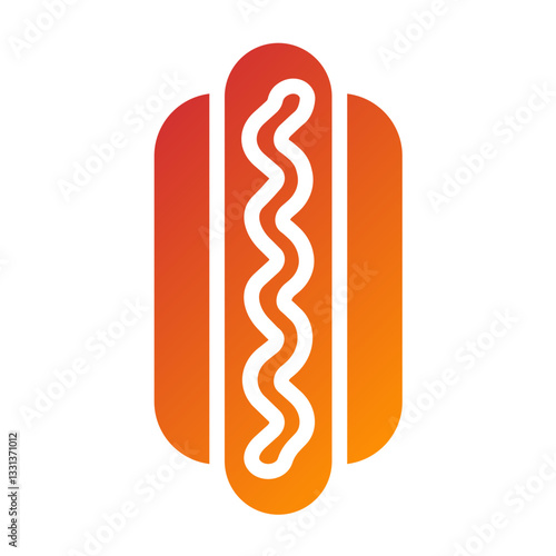 Vector Design Hot Dog Icon Style