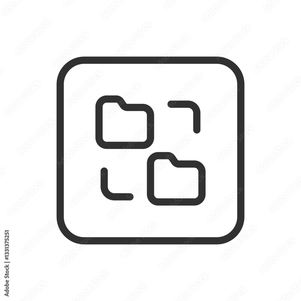 Folder Group Copy Icon - Modern Simple Flat Vector for Web and Mobile Folder Group Copy Icon - Modern Simple Flat Vector for Web and Mobile