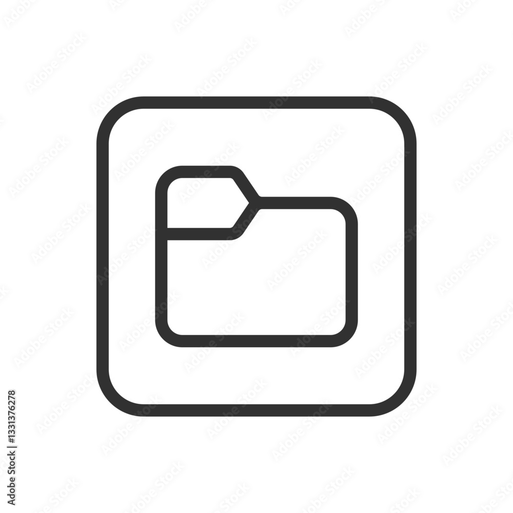 Folder Icon - Modern Simple Flat Vector for Web and Mobile Folder Icon - Modern Simple Flat Vector for Web and Mobile