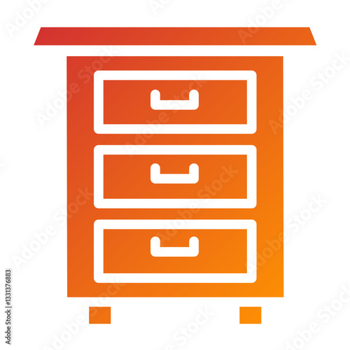 Vector Design Drawers Icon Style