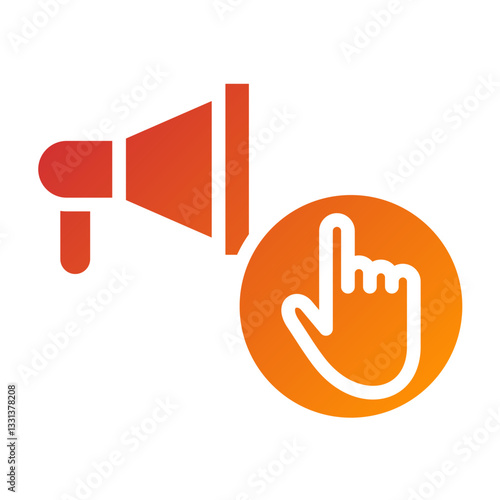 Vector Design Ad Blocker Icon Style