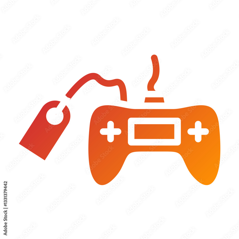 Vector Design Gamepad Sale Icon Style Vector Design Gamepad Sale Icon Style