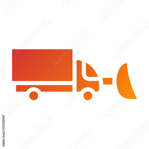 Vector Design Snowplow Icon Style
