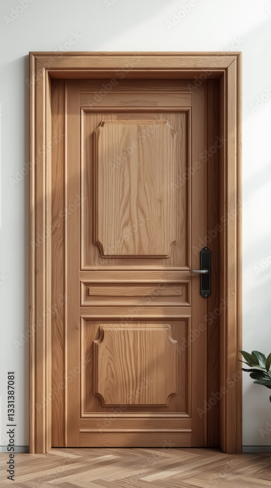 intricate light brown wooden door in elegant home interior intricate light brown wooden door in elegant home interior