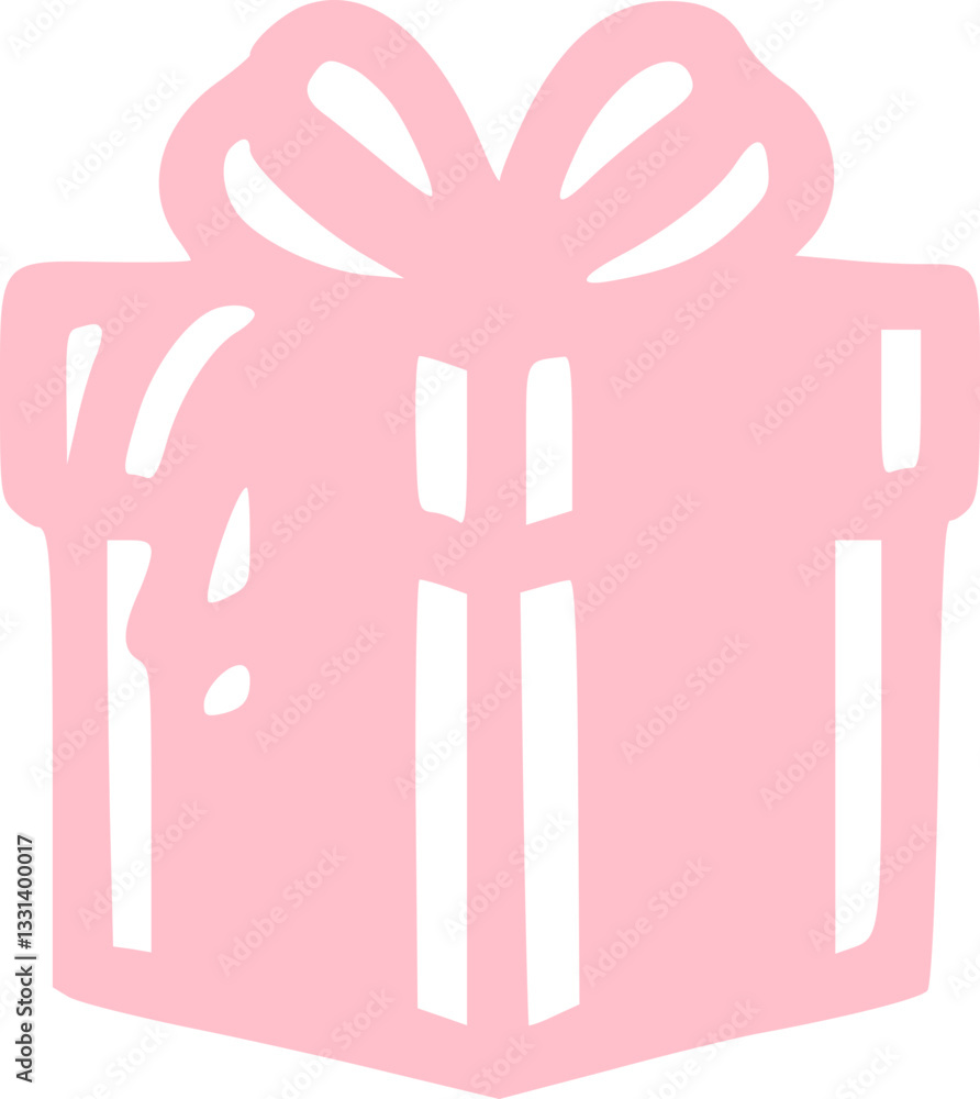 Fototapeta premium Fun & Cute Valentine Love Gift Box