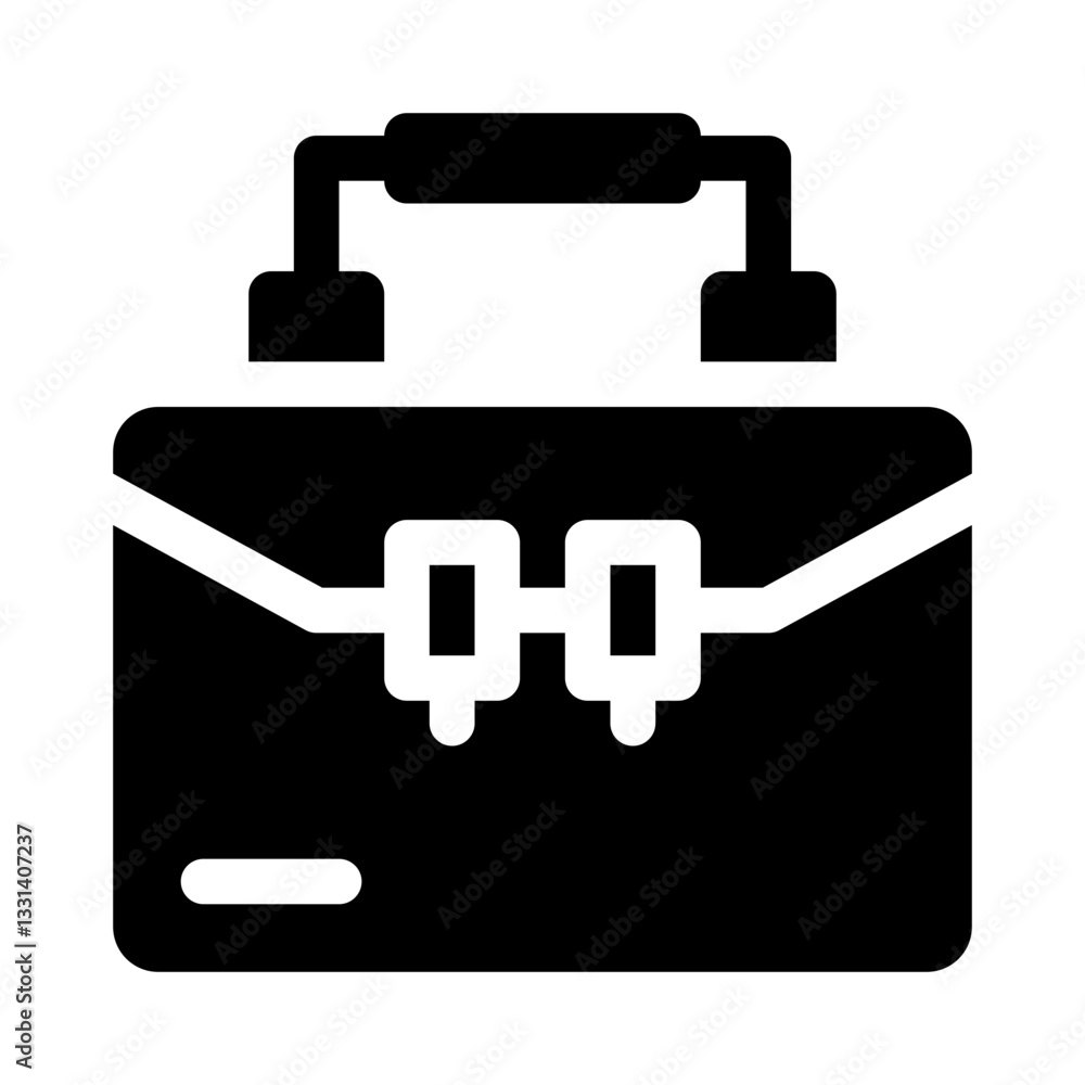 Briefcase glyph icon Briefcase glyph icon
