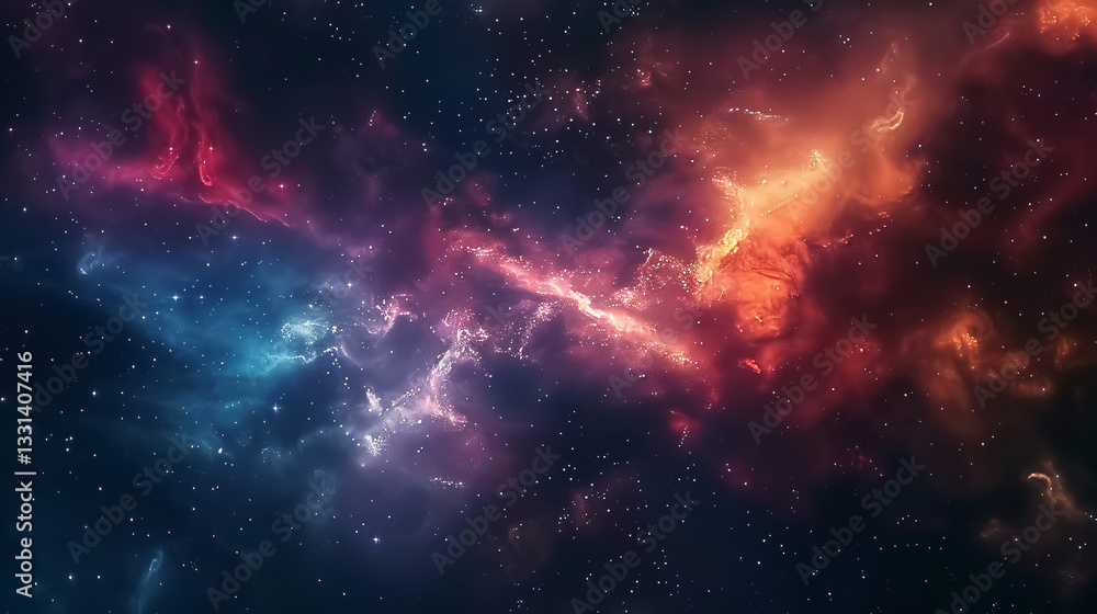 Abstract background featuring a colorful space galaxy cloud nebula, depicting a starry night cosmos and universe science with a supernova wallpaper effect. Abstract background featuring a colorful space galaxy cloud nebula, depicting a starry night cosmos and universe science with a supernova wallpaper effect.