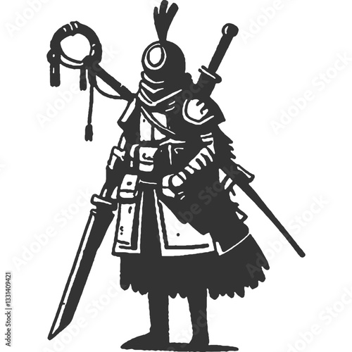 Mad Reign Vintage Illustration Vector