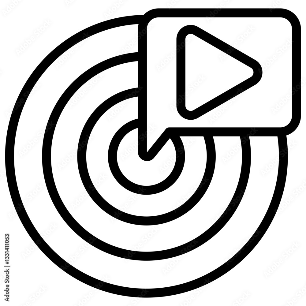 Broadcast Outline Icon Broadcast Outline Icon