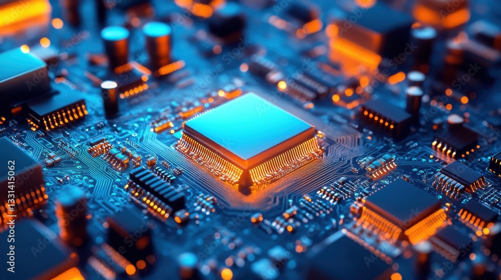 High-tech circuit board background, abstract digital technology presentations, electronic components, digital infrastructure, blue tech theme, modern electronics evolution expansion background image High-tech circuit board background, abstract digital technology presentations, electronic components, digital infrastructure, blue tech theme, modern electronics evolution expansion background image