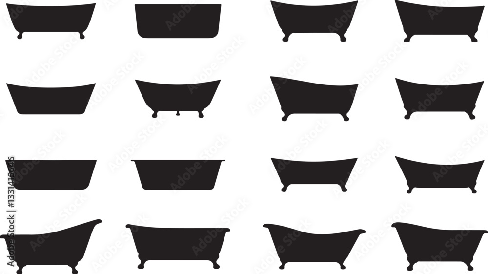 Bathtub Silhouettes Bathtub Silhouettes