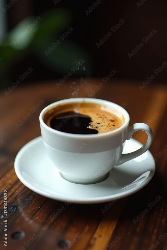 Dark, rich espresso in a delicate porcelain cup , rich, cafe, dark Dark, rich espresso in a delicate porcelain cup , rich, cafe, dark