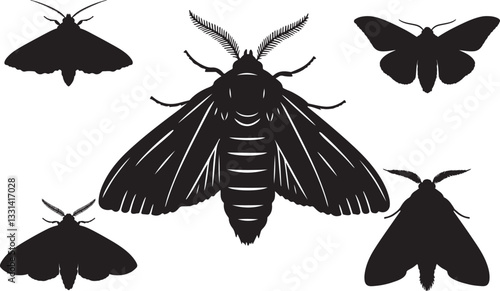 Clothes Moth Silhouette
