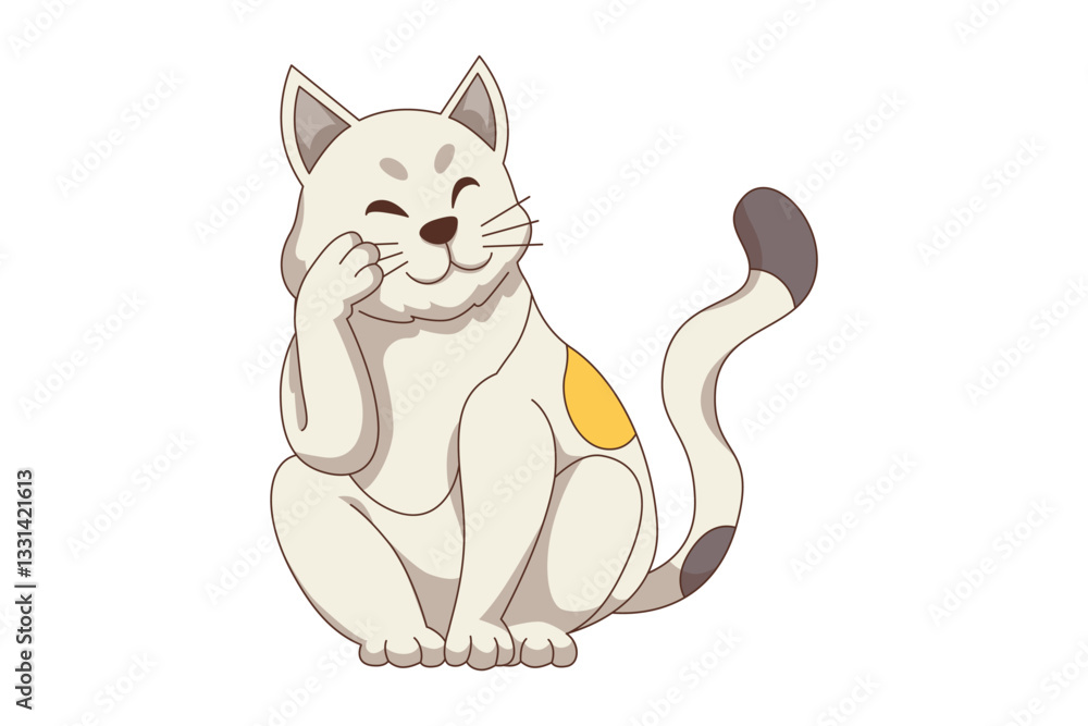Obraz premium Playful Cat Illustration