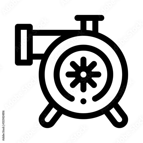 Blower line icon