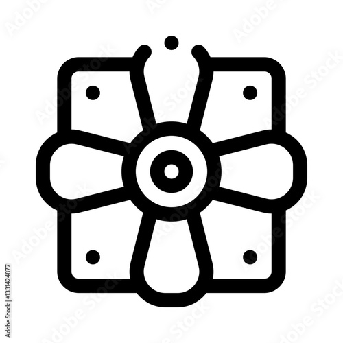 Fan line icon
