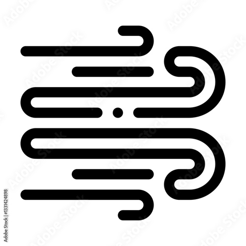 Wind line icon