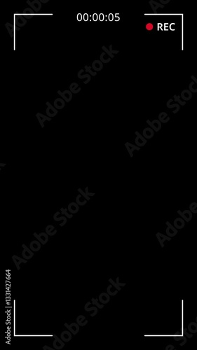 Vertical View Camera Frame Overlay