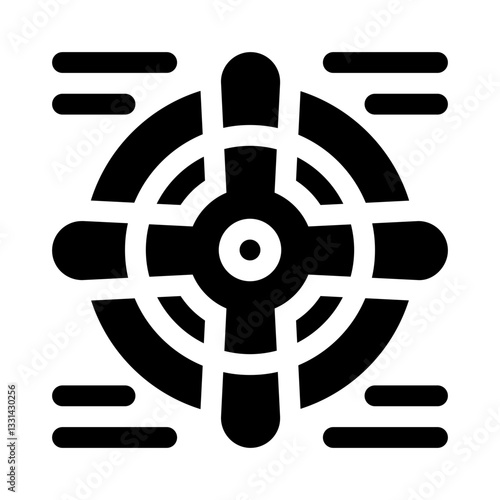 Propeller glyph icon