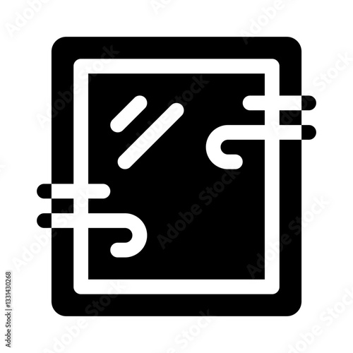 Window with Airflow glyph icon
