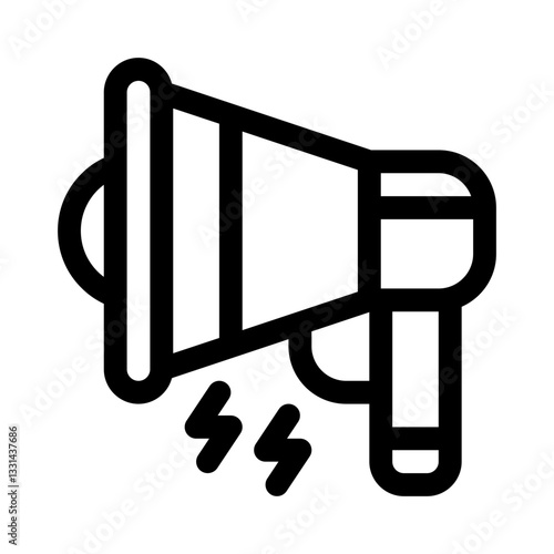 Megaphone line icon