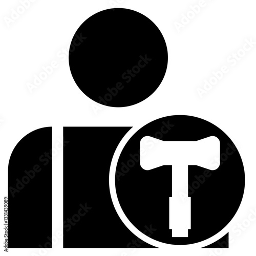 Power of attorney Solid icon 