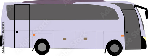 Vector illustration of bus, passenger bus, tourism, intercity bus