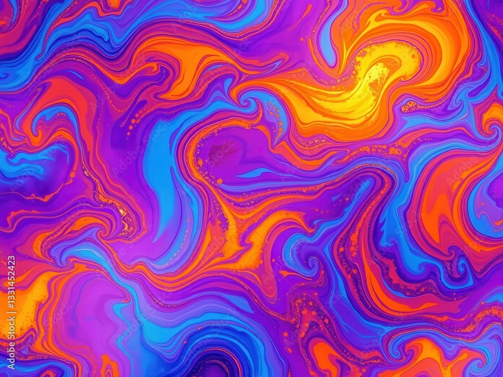 Abstract Colorful Swirling Liquid Paint Texture Abstract Colorful Swirling Liquid Paint Texture