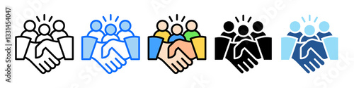 Customer Relationship Icon Set Multiple Style Collection