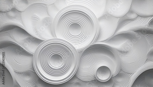 abstract white circle pattern