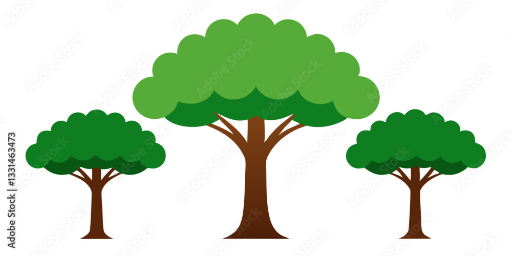 Fototapeta premium set of trees