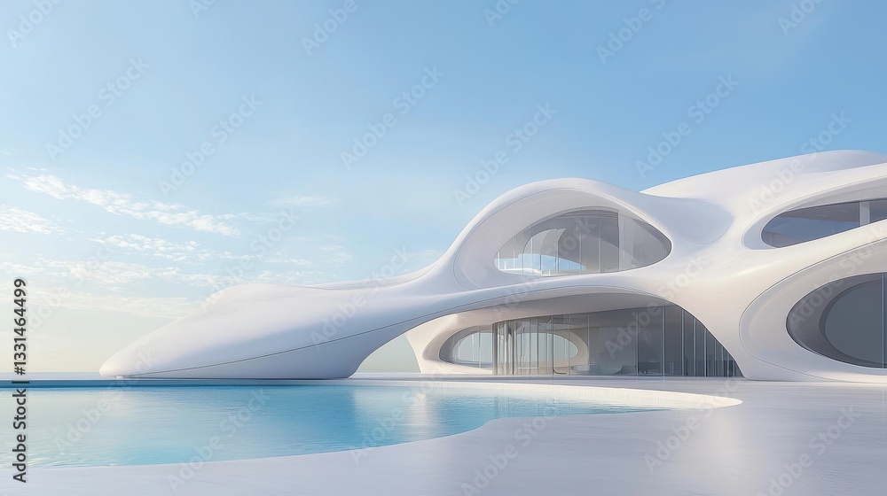 Image of a minimalist white concrete structure with an empty cement floor, created as a 3D render, suitable for use as a car presentation background with a modern abstract aesthetic Image of a minimalist white concrete structure with an empty cement floor, created as a 3D render, suitable for use as a car presentation background with a modern abstract aesthetic