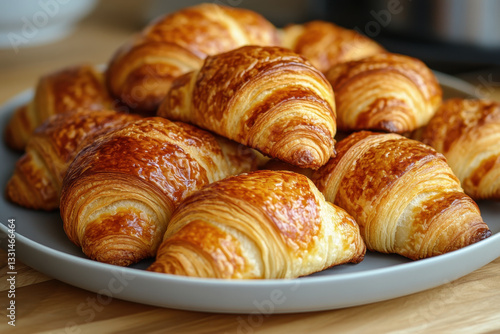 Wallpaper Mural A busy intersection in a bustling city center, cars and pedestrians navigating through traffic, colorful billboards lining the streets under a cloudy sky. Torontodigital.ca