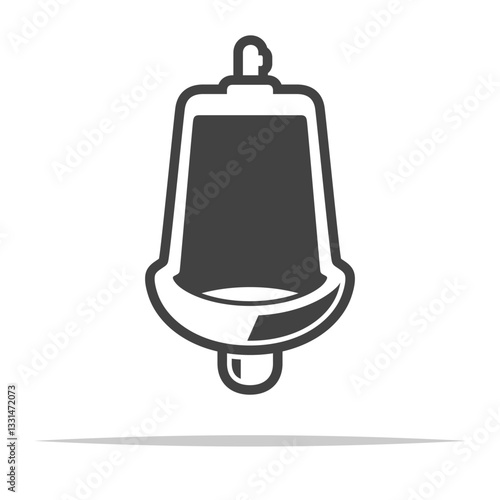 Restroom urinal toilet icon transparent vector isolated