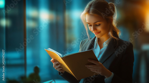 business woman in office