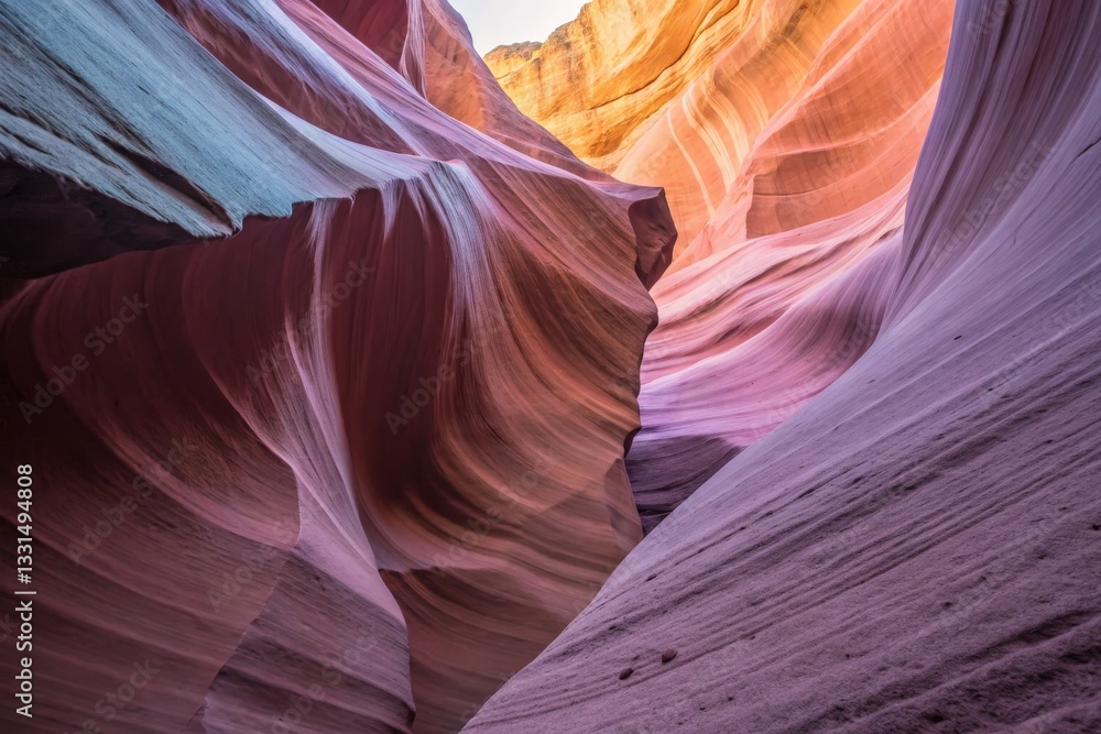Obraz premium Sandstone Canyon Walls with Flowing Texture