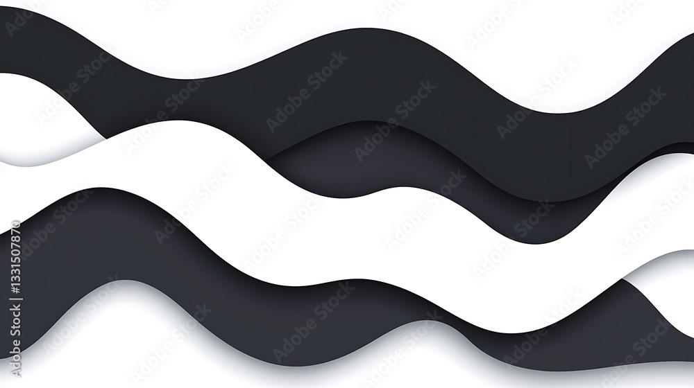 Abstract black and white waves for graphic design Abstract black and white waves for graphic design