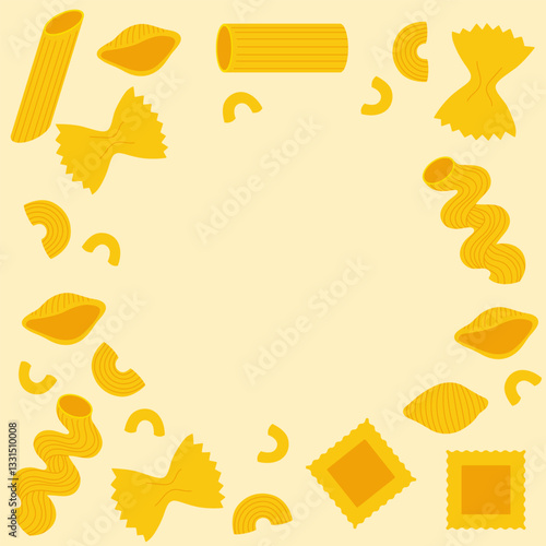 seamless background with pasta