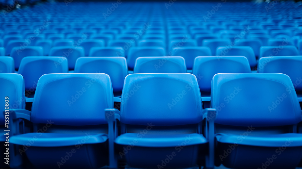 Fototapeta premium empty seats in a stadium