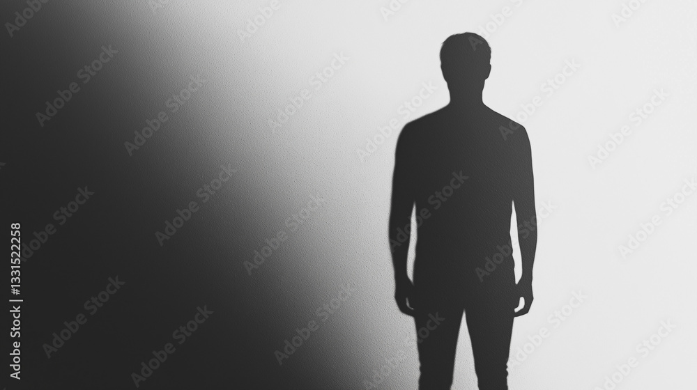 Fototapeta premium silhouette of a man