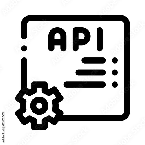 API Integration line icon