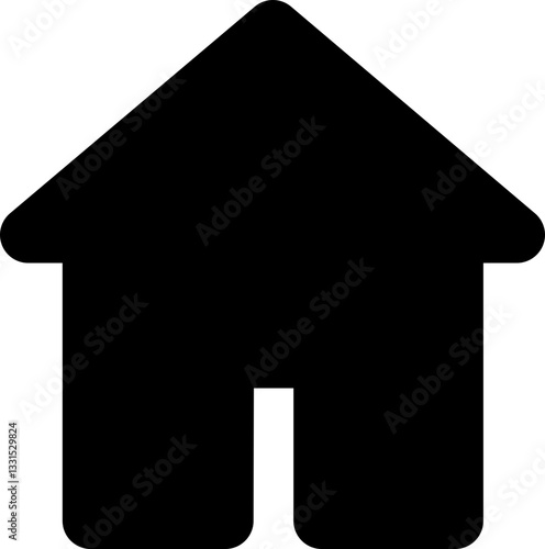 Ícone Minimalista - Home, inicial, tela inicial, página inicial, início para Interfaces, Aplicativos, Web, Tecnologia e Design